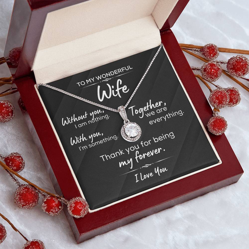 Wife "Together We Are Everything" - Eternal Hope Necklace Formal Black