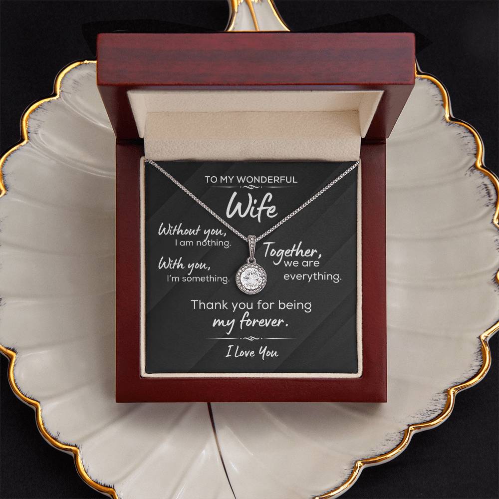 Wife "Together We Are Everything" - Eternal Hope Necklace Formal Black