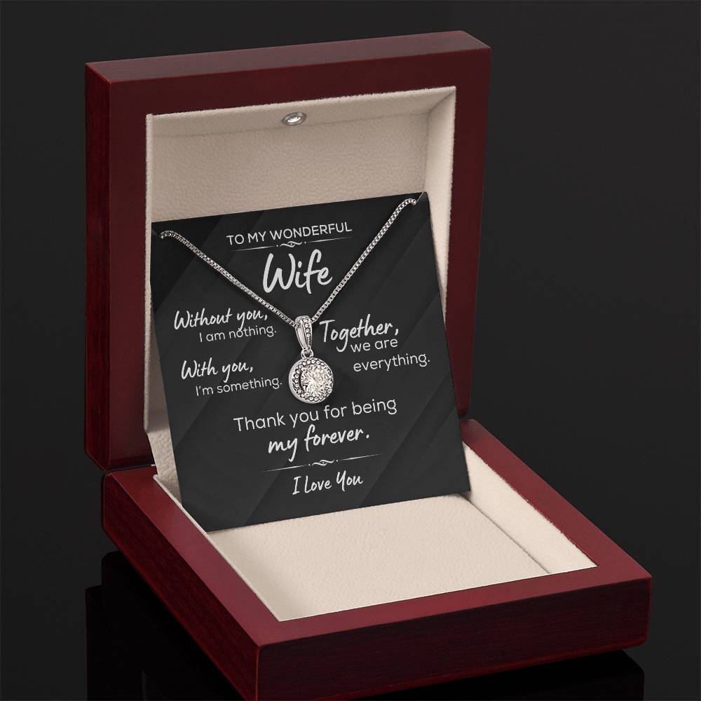 Wife "Together We Are Everything" - Eternal Hope Necklace Formal Black