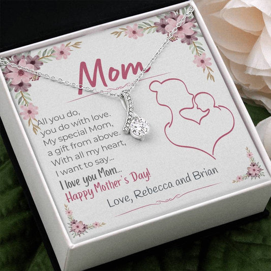 "A Gift From Above" Personalized Mother's Day Alluring Beauty Necklace